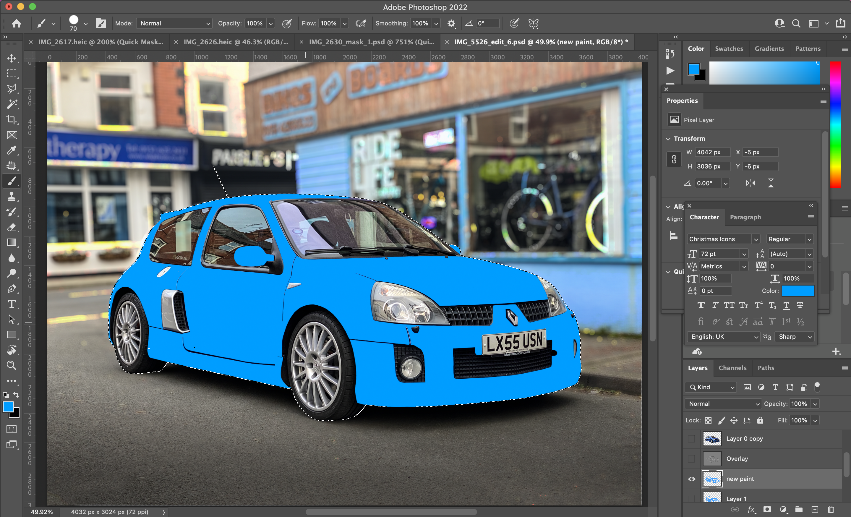 Masked Blue Editing the Renault Clio 3.0 V6 Sport Masked Blue Editing the Renault Clio 3.0 V6 Sport