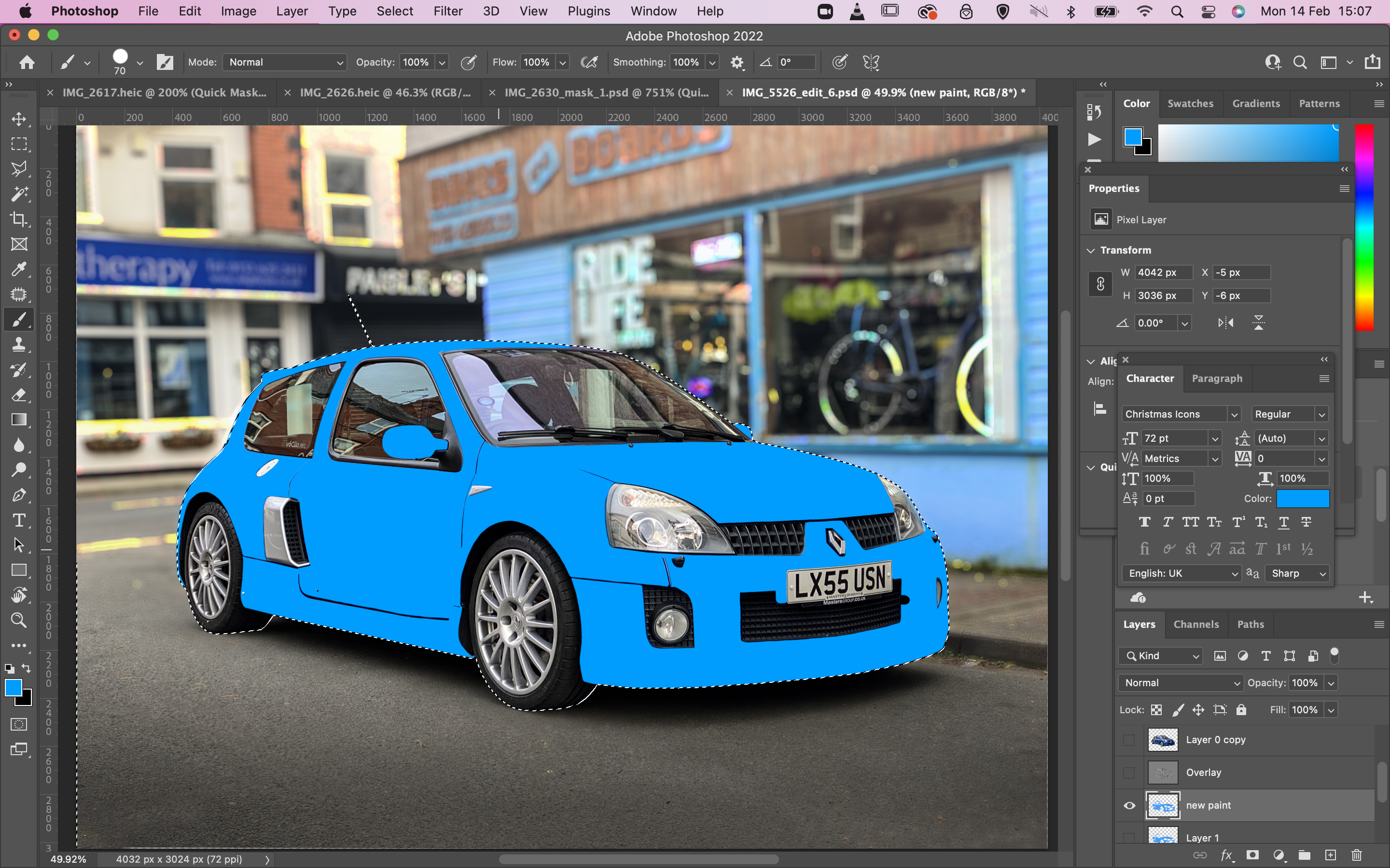 Masked Blue Editing the Renault Clio 3.0 V6 Sport