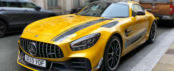 Yellow AMG GT Liverpool